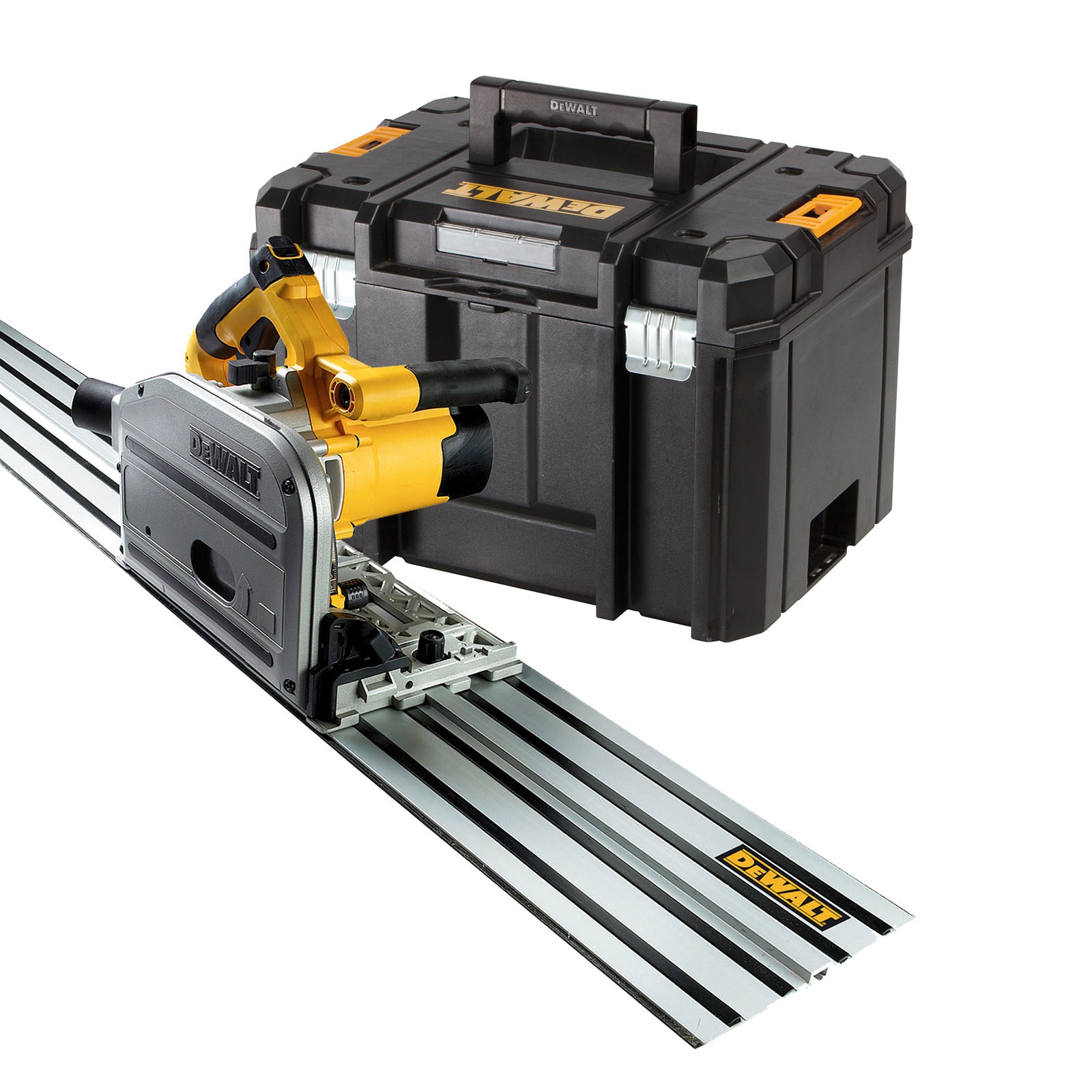DeWALT DWS520KTRQS Tauchkreissägen Set inkl. Führungsschiene 1500 mm Werkzeug & Zubehör