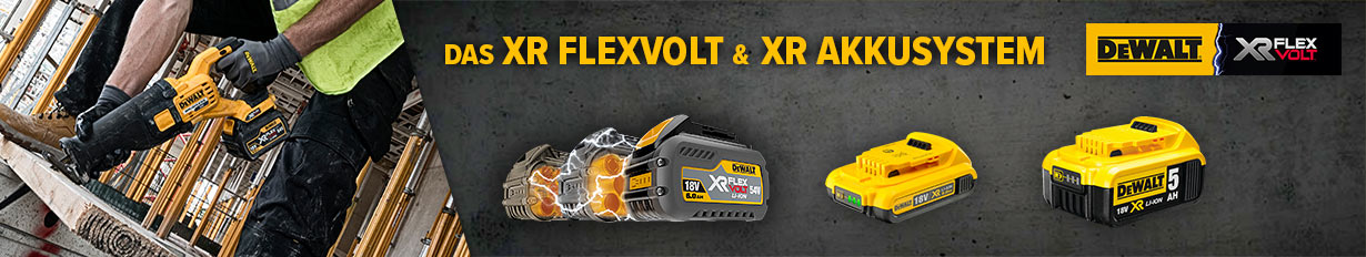 Flexvolt Akkus von DeWALT - EINE INNOVATIVE WELTNEUHEIT
