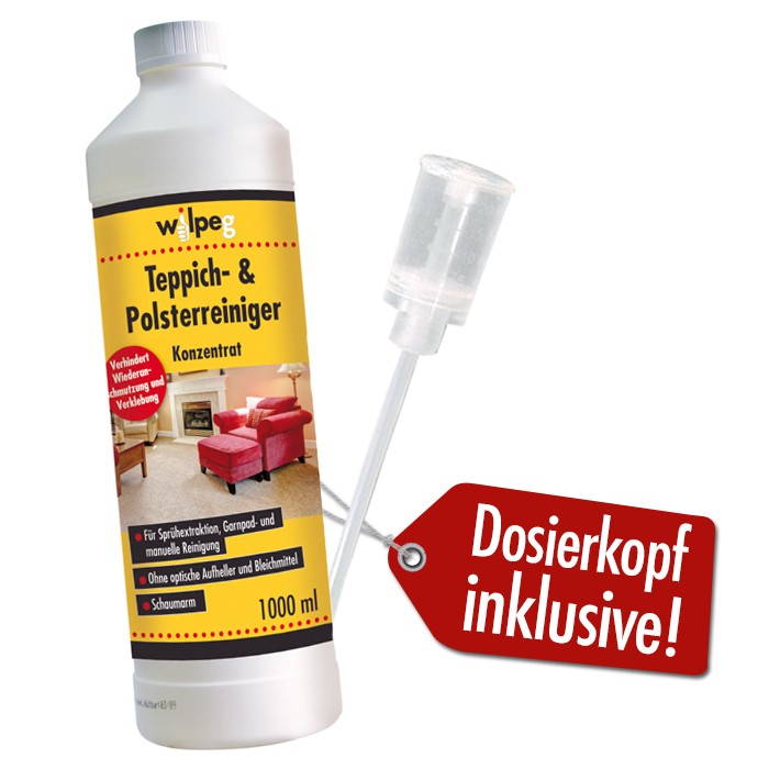Wilpeg - Teppich- & Polsterreiniger Konzentrat - 1 Liter Reinigen ...